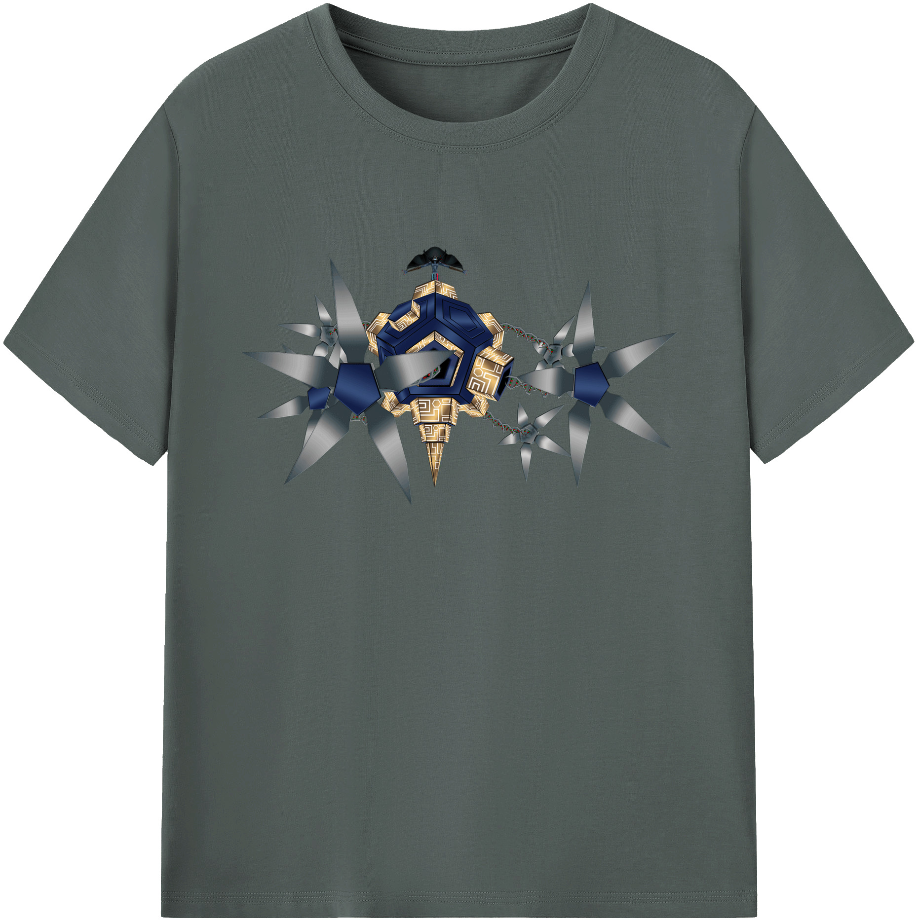 （画像用） Digimon デジタルモンスター/デジモン 綿100％ メンズ半袖Tシャツ｜肌触りやわらか＆通気性